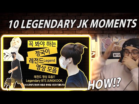 Видео: Ни за что!! — 10 легендарных моментов с Чонгуком, которые вы не видели | Реакция