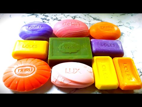 Видео: ASMR / DRY COLORFUL SOAP CUTTING / Soap Carving / Резка сухого мыла.