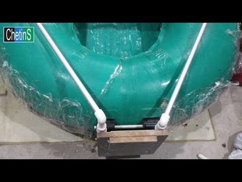 Видео: Навесной транец на резиновую лодку “Вега”. (подготовка лодки к сезону)