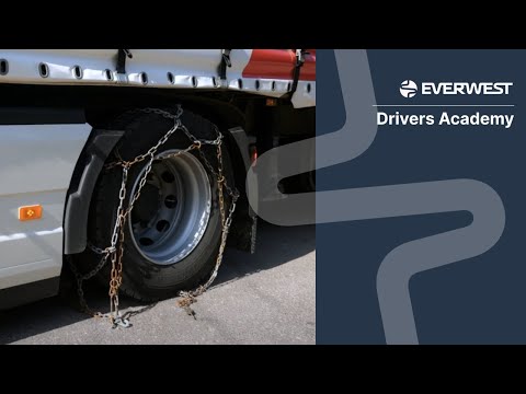 Видео: Как правильно применять цепи противоскольжения | Everwest Group Drivers Academy