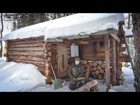 Видео: МЕТЕЛЬ, ПУРГА. ТАЕЖНАЯ ИЗБА, БЫТ. КРЮЧКИ НА НАЛИМА. ЛОПАТА ДЛЯ УСТАНОВКИ КАПКАНОВ.