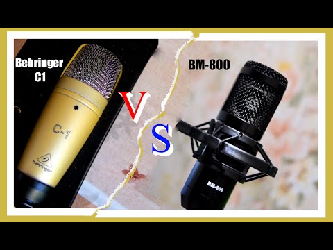 Видео: BM-800 vs Behringer C1. Сравнение студийных микрофонов начального уровня