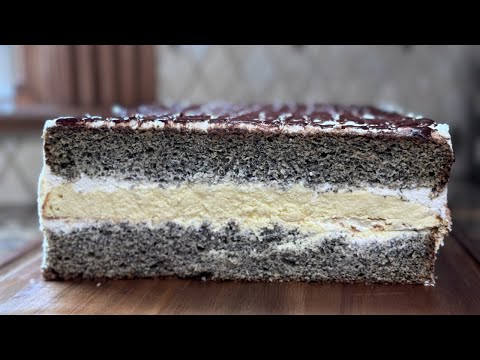 Видео: Пляцок  Макова Насолода  (макові коржі та ніжний  сирник)
