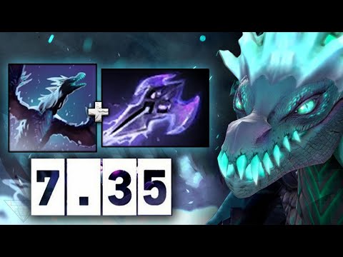 Видео: Виверна четверка через Mage Slayer! - Winter Wyvern 7.35 DOTA 2