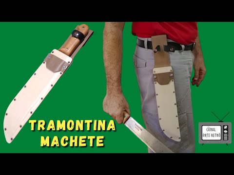 Видео: Индивидуальный чехол из ПВХ для старого мачете Tramontina