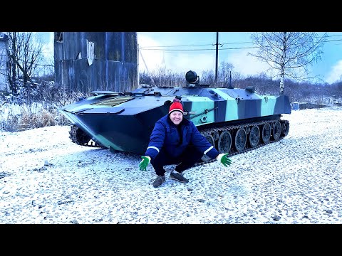 Видео: Бронированный спорткар из алюминия на гусеницах / Заводская ГИДРОПОДВЕСКА