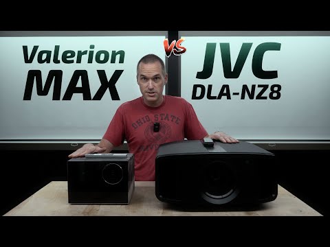 Видео: Видеоролики Valerion VisionMaster MAX и JVC NZ8 бок о бок