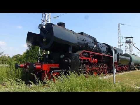 Видео: Атракционен влак с парен локомотив 16 27 Steam locomotive