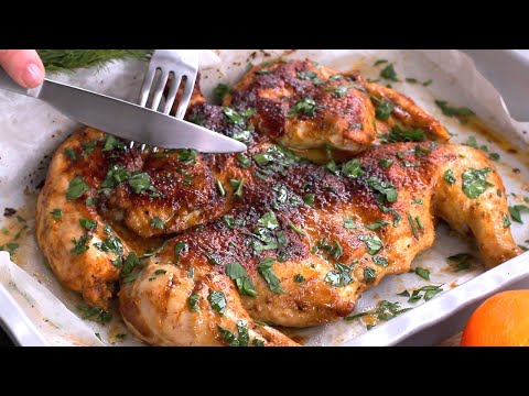 Видео: Побалуйте себя этой сочной курицей Spatchcock на праздники! Жареная вкусная курица!