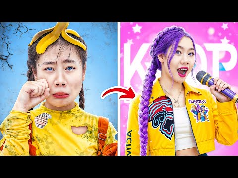 Видео: Бедная Бэби Долл Хочет Стать Охотницей На Демонов K-pop! Huntrix В Реальной Жизни