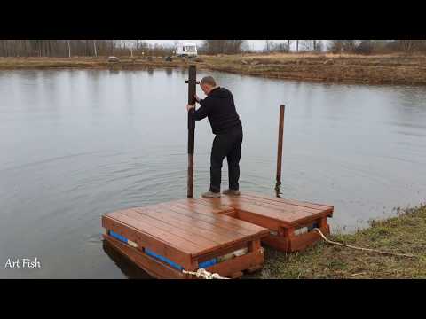 Видео: Начинаем строить пирс на пруду  Что то пошло не так