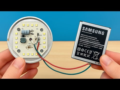 Видео: Никто не поверил! Вставьте аккумулятор NOKIA в старую светодиодную лампочку и наблюдайте за волше...