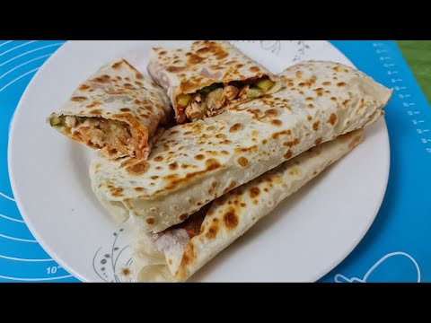 Видео: Рецепт сочного Лаваша(Шаверма)/  Eng Mazali lavash tayorlash usuli