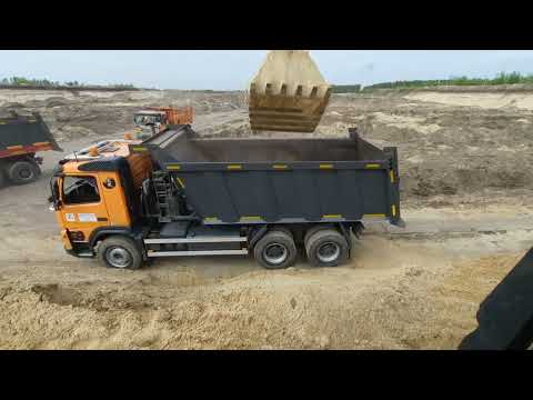 Видео: Трудовая неделя , на погрузке самосвалов! Экскаватор#100 loading dump trucks komatsu PC300