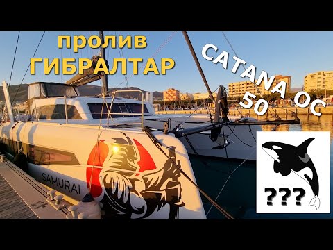 Видео: КАТАНА режет Альборан ⚓️Гибралтар ⛵️нападут касатки ??? Catana 50 OC  ⛵️1 серия