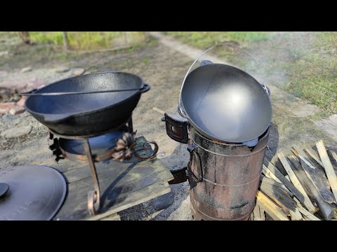 Видео: Как не нужно обжигать чугунный казан или льняное масло против подсолнечного