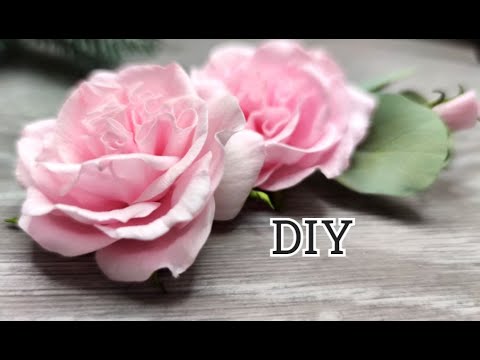 Видео: DIY/ МК ИДЕЯ ВАУ🔥 РОЗА  зефирка из ФОАМИРАНА с интересной серединкой