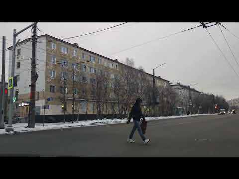Видео: Мурманск, первые морозы... ( Лобова 11к7, Октябрьская 21 ). 