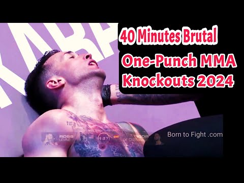 Видео: 40 минут брутальных одноударных нокаутов в смешанных единоборствах (ММА) 2024