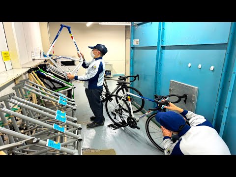 Видео: Процесс изготовления японского шоссейного велосипеда. Мастера велосипедного завода Panasonic