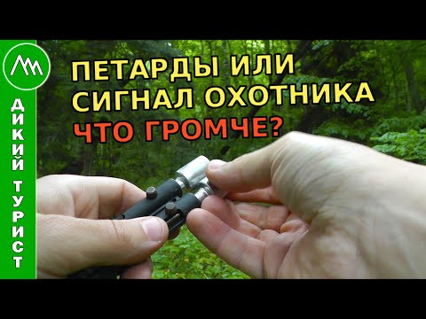 Видео: СИГНАЛ ОХОТНИКА против ПЕТАРД для защиты от медведя. Что громче?