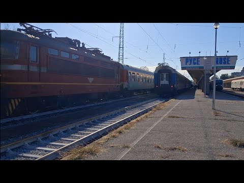 Видео: ТСВ40304 с локомотиви 44204 и 44068(на БДЖ ТП)заминават от ЦГ Русе. 