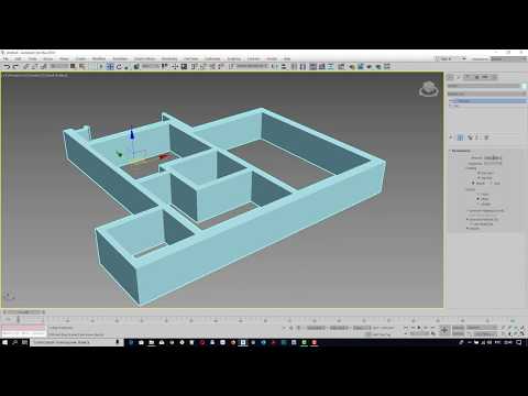 Видео: Дизайн интерьера. Как создать стены в 3ds Max при помощи сплайнов