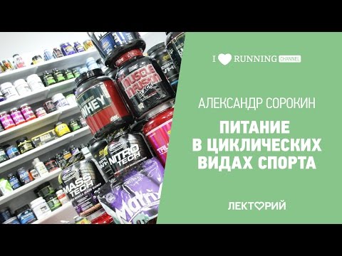 Видео: Питание в циклических видах спорта. Александр Сорокин в Лектории I Love Supersport