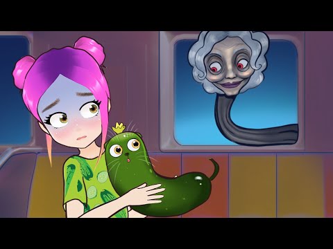Видео: 🥒 Моя кошка стала огурцом на 24 ЧАСА 😱 анимация Настик