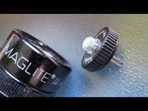Видео: Ставим светодиод в фонарь Maglite