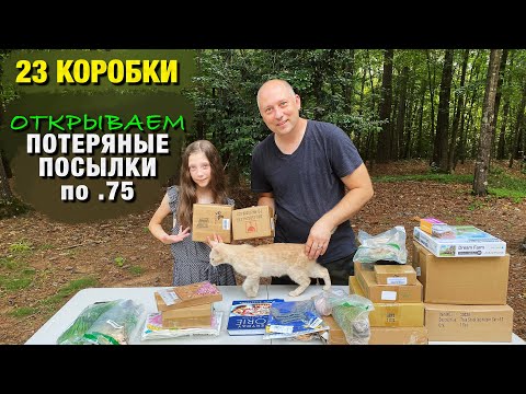 Видео: Потерянные посылки | Самая выгодная распаковка! Экономия более $325. Открываем 23 коробки по $.75