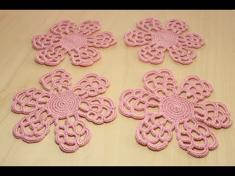 Видео: Вязание ЦВЕТОК с необычными лепестками - мотив для ирландского кружева  Crochet  Flower irish lace