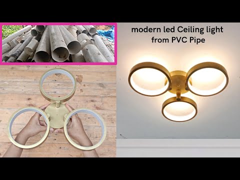 Видео: как сделать круглый светодиодный потолочный светильник в современном стиле