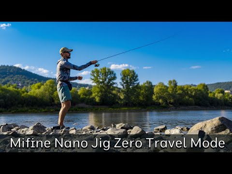 Видео: Спиннинг Mifine Nano Jig Zero Travel Mode — второй тест на реке Labe (Эльба)