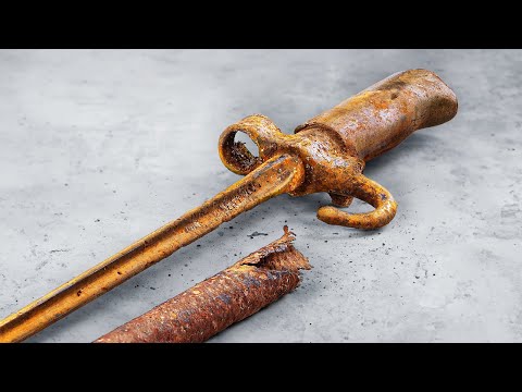 Видео: 1886 Lebel | Реставрация старого штык ножа