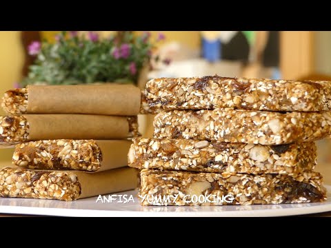 Видео: БАТОНЧИКИ МЮСЛИ без выпечки ГРАНОЛА РЕЦЕПТ FITNESS батончик GRANOLA RECIPE