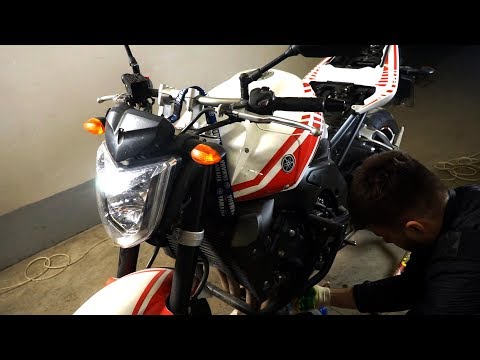 Видео: Антифриз в мотоцикл? Первое техобслуживание Yamaha FZ1