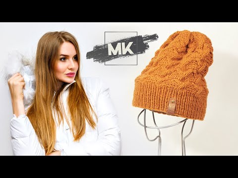 Видео: Шапка для модницы на осень-зиму спицами DIY