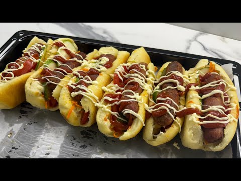 Видео: ХОТ ДОГ🌭 Дүкенге өткізіп табыс табыңыз.Наны өте жұмсақ ерекше рецепт👌