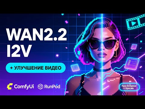 Видео: Wan 2.2 Из Картинки в Видео в ComfyUI. Полный Гайд: Апскейл Видео и Улучшение Лиц | RunPod Workflows
