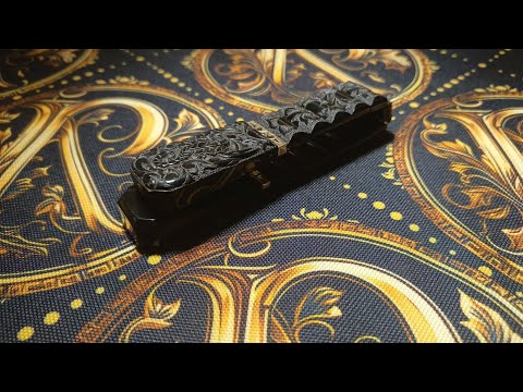 Видео: Коллекционный вариант резных чёток из эбонита. Немного процесса изготовления.