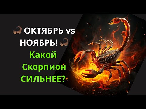 Видео: 🦂Скорпион! Вы 'Октябрьский Воин' (чистая сила) или 'Ноябрьский Маг' (скрытая власть)?