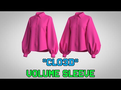 Видео: CLO 3D | Объемный рукав (рукав Бишопа)