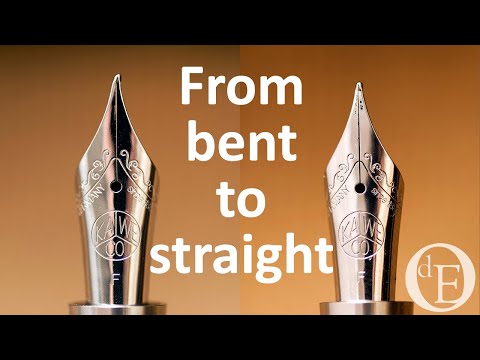 Видео: Пытаюсь выпрямить перо... Ремонт ручки!