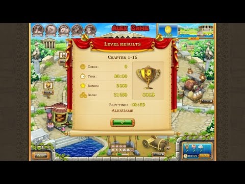 Видео: Farm Frenzy Ancient Rome Chapter 1-16 only GOLD Веселая ферма Древний Рим Глава 1-16 Золото