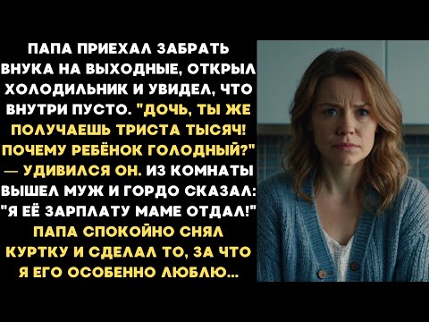 Видео: "Я её зарплату маме отдал!" - гордо заявил муж моему отцу. Тогда папа сделал такое...