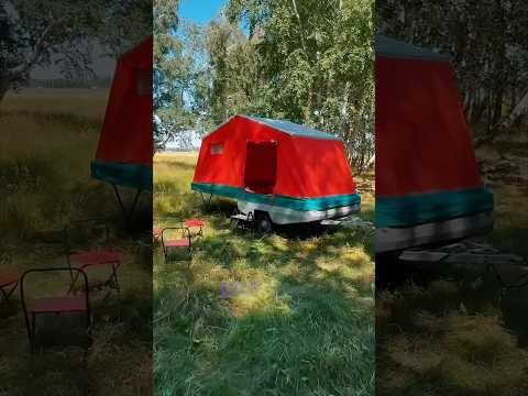 Видео: Автоприцеп скиф, дом в дороге. Палатка прицеп.