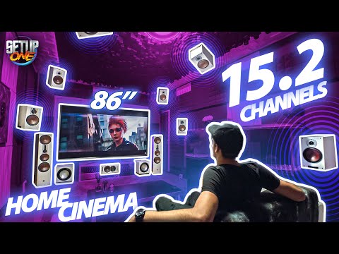 Видео: 15.2 Dolby Atmos ДОМАШНО КИНО! // 86" Home Theater Room Setup