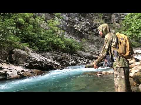 Видео: Рыбалка , горные реки Абхазии..