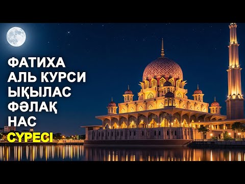 Видео: ҚАЗАҚША АУДАРМАСЫМЕН | ФАТИХА, АЯТУЛЬ КУРСИ, ЫҚЫЛАС, ФӘЛАҚ, НАС СҮРЕСІ! | NOOR ANOM